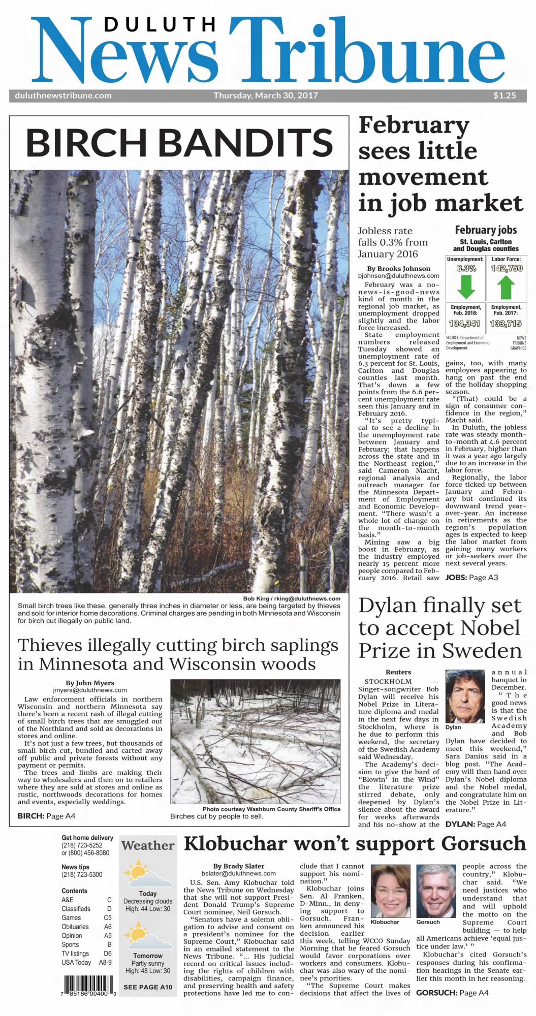 Duluth News Tribute