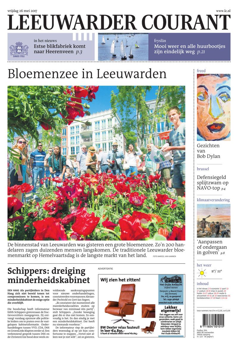 leewarder courant 2011 05 Bob Dylan front cover