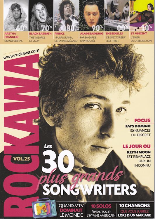 rockawa volume 25 magazine Bob Dylan front cover