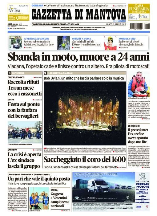 gazetta di mantova bob dylan