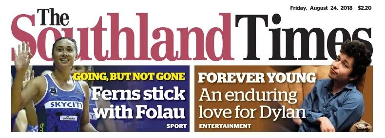 Southland Times Bob Dylan front cover