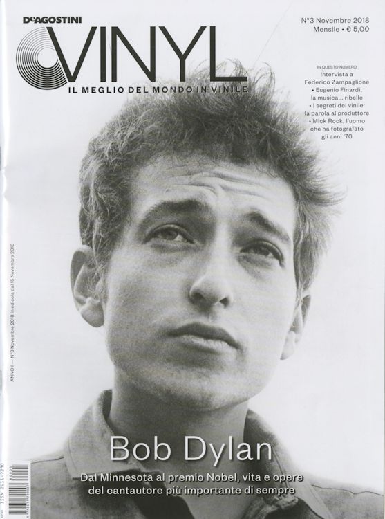 vinyl magazine italy Bob Dylan front cover