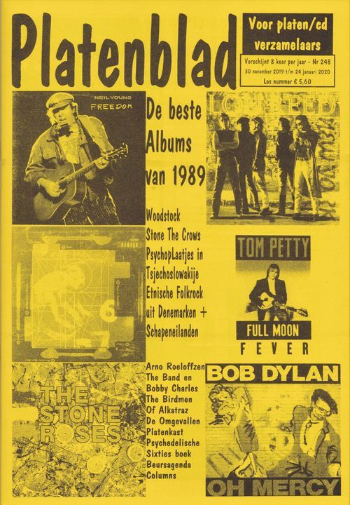 platenblad 2020 magazine Bob Dylan front cover