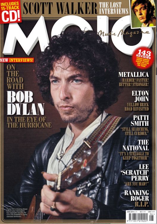 Mojo June 2019 magazine Bob Dylan front cover