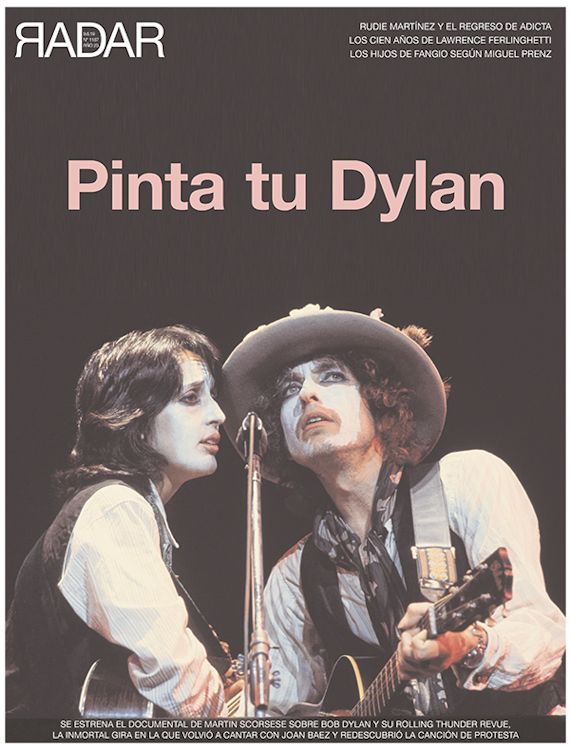 radar pagina 12 2019 magazine Bob Dylan front cover
