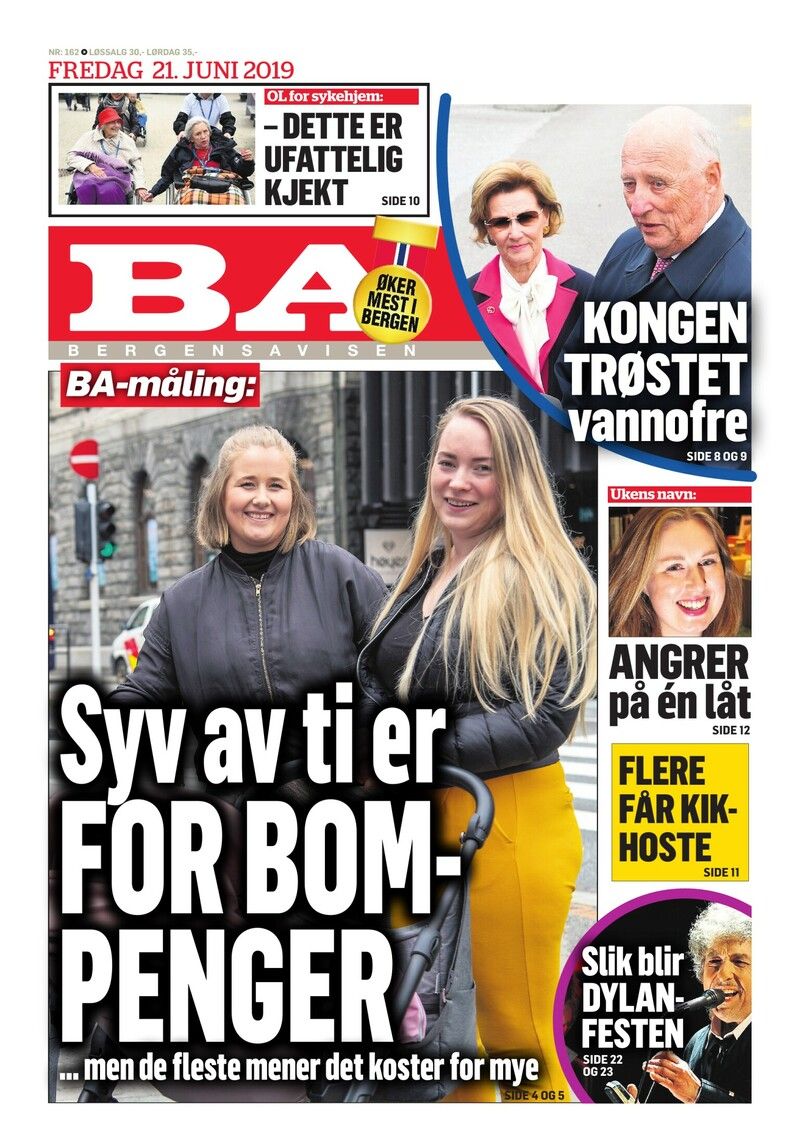 BA 21 06 2019 norway magazine Bob Dylan front cover