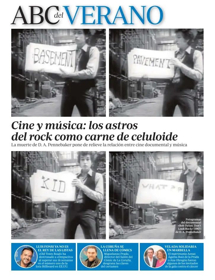 abc 2019 supplement Bob Dylan front cover