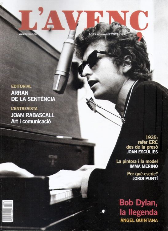 L'Avanç November 2019 Bob Dylan front cover