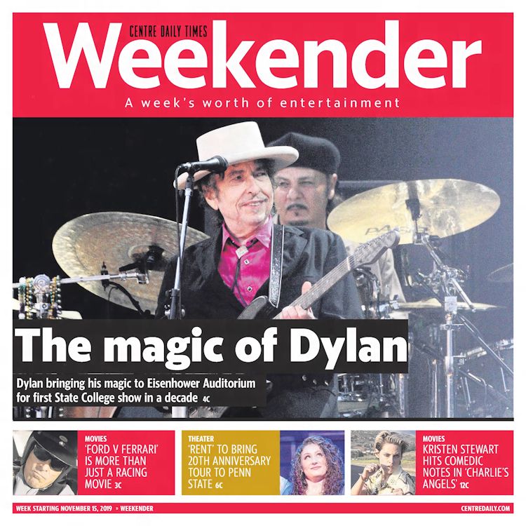 center daily times magazine Bob Dylan front cover