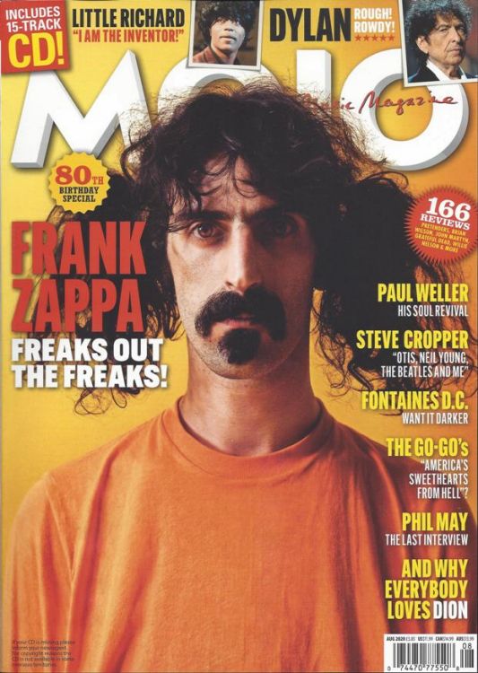 Mojo magazine August 2020 alternate Bob Dylan front cover
