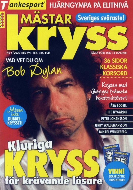 Mâstar Krys 2020 Bob Dylan front cover