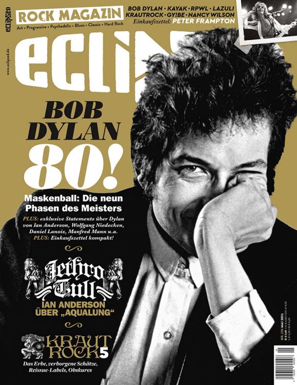 May 2021 eclipsed magazine Bob Dylan front cover
