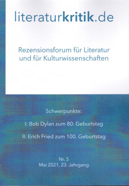 literaturkritik.de magazine Bob Dylan front cover