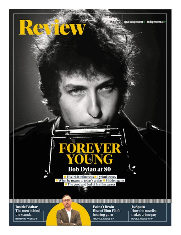 the irish independent magazine Bob Dylan front cover