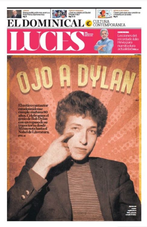 el comercio peru 2021 05 23 Bob Dylan front cover