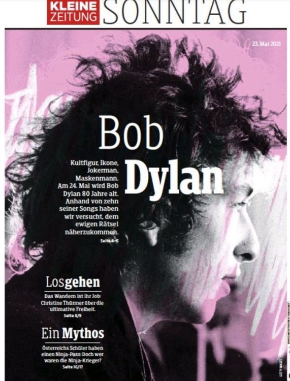Kleine Zeitung Bob Dylan front cover