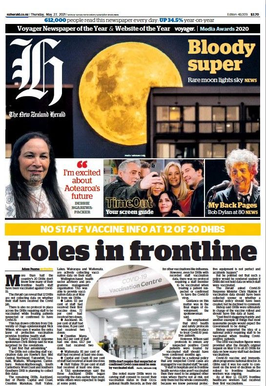 new zealand herald 05 2021 Bob Dylan cover story