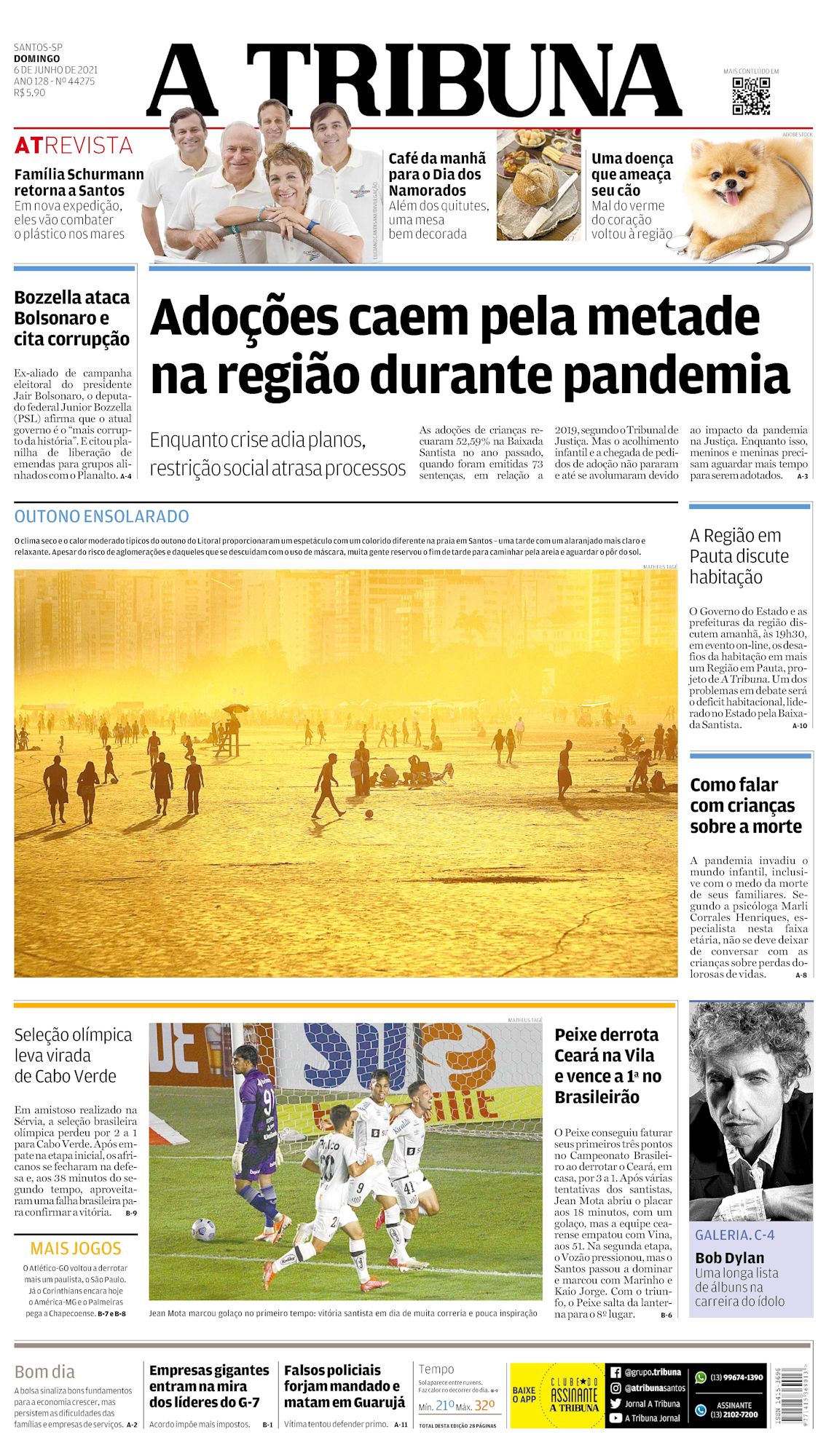 A Tribuna Bob Dylan front cover