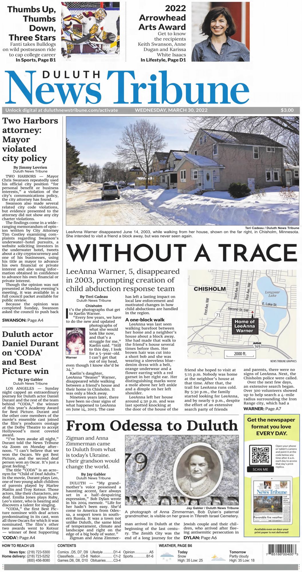 Duluth News Tribute