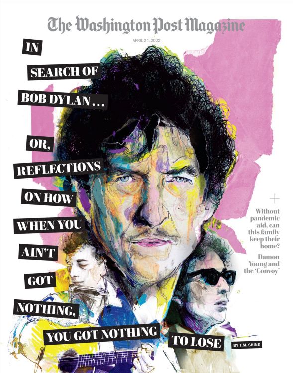 the washington Post tv week Bob Dylan front cover