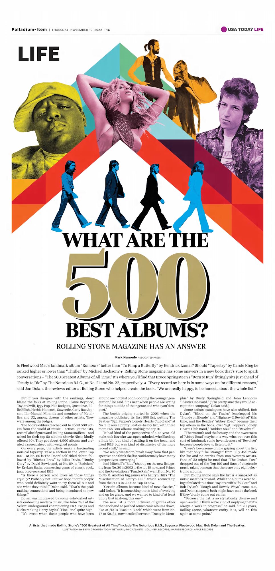 palladium item Bob Dylan front cover
