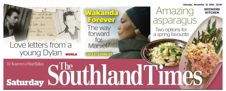 Southland Times Bob Dylan front cover