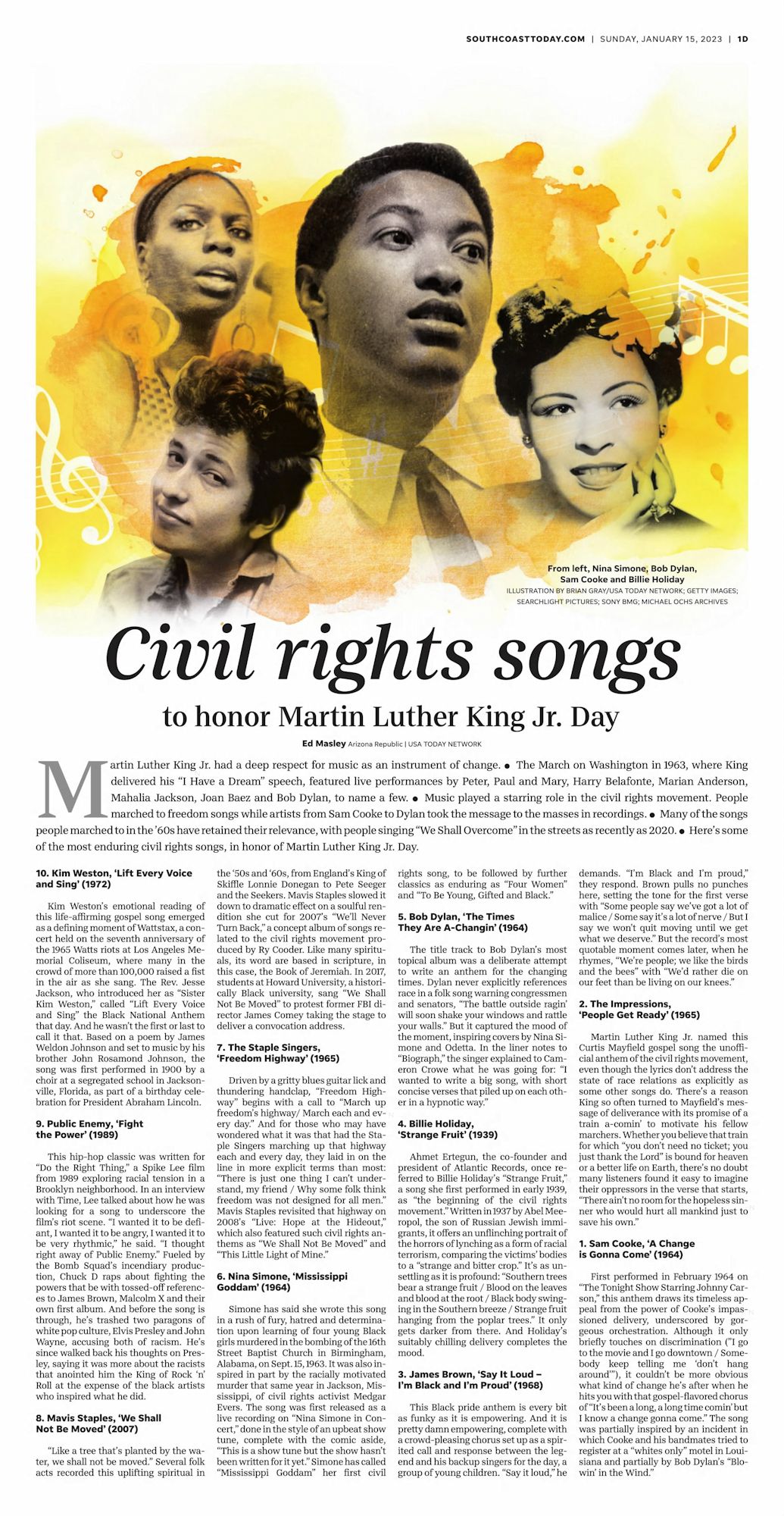 Standard-Times Bob Dylan front cover