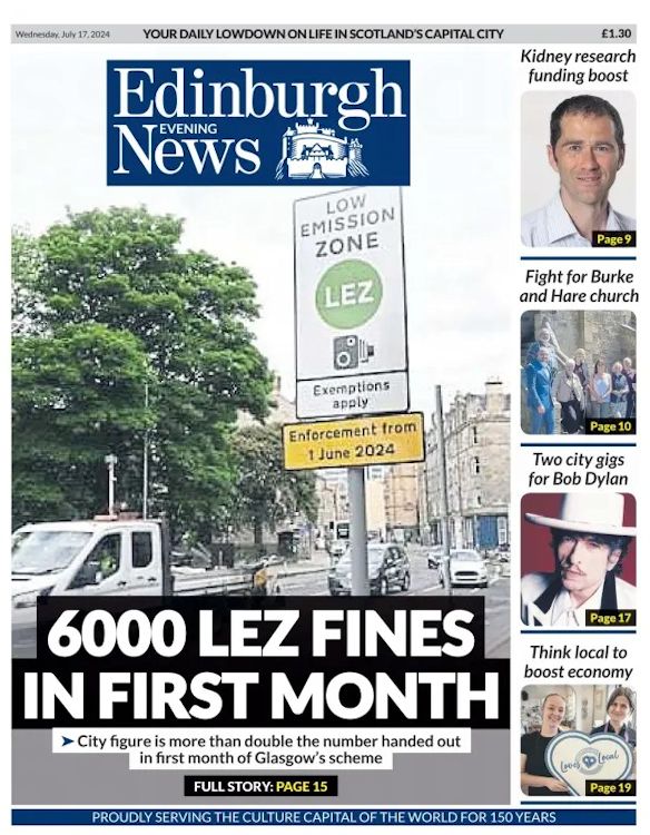 evening news Bob Dylan front cover