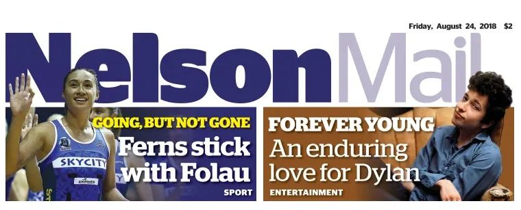 Nelson Mail Bob Dylan front cover