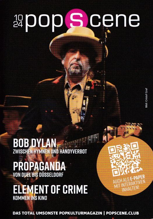 popscene magazine Bob Dylan front cover
