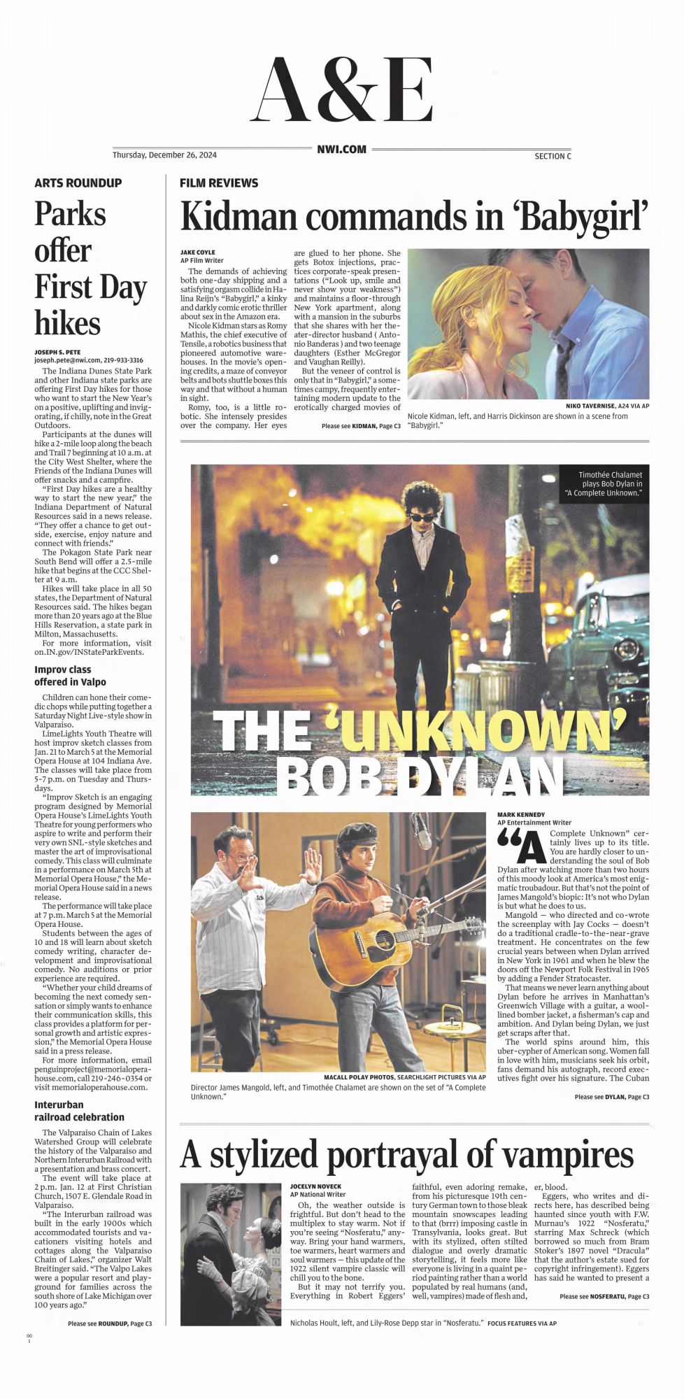times press Bob Dylan front cover