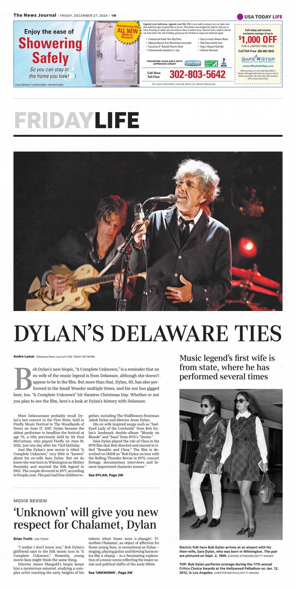 the news journal Bob Dylan front cover