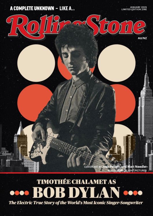 rolling stone magazine australia 2025 Bob Dylan front cover