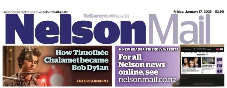 Nelson Mail Bob Dylan front cover