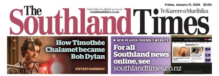 Southland Times Bob Dylan front cover