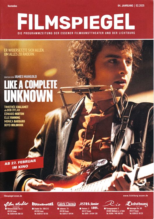 filmspiegel magazine Bob Dylan front cover