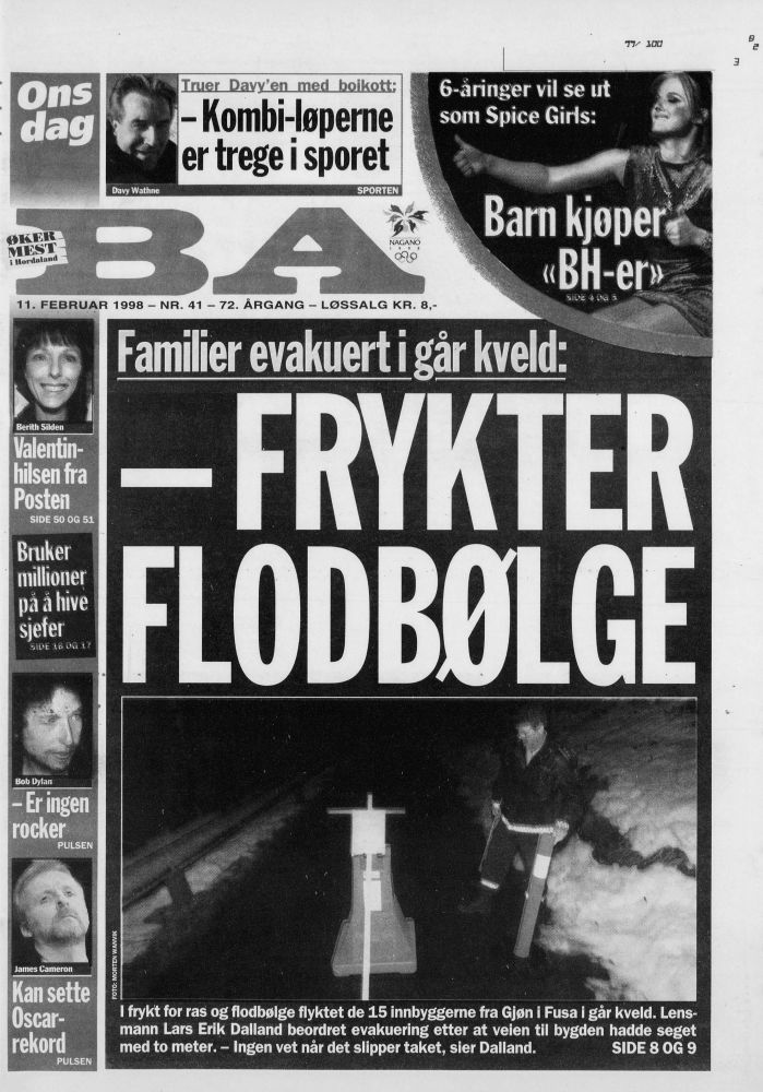 BA-11-february-1998  norway magazine Bob Dylan front cover