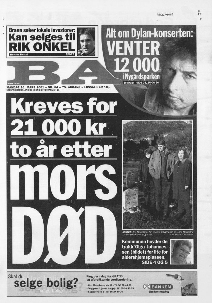 BA molde norway magazine Bob Dylan front cover