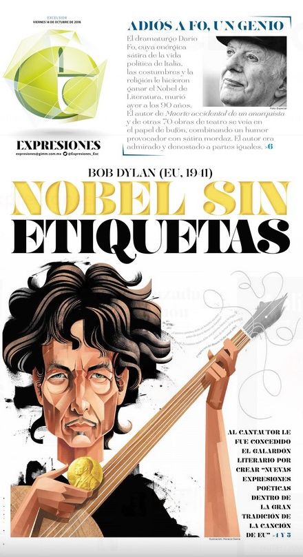excelsior magazine Bob Dylan front cover