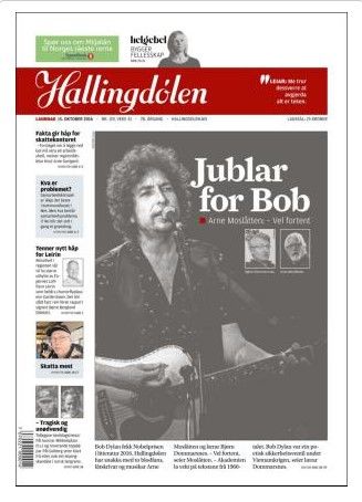 hallingdolen Bob Dylan front cover