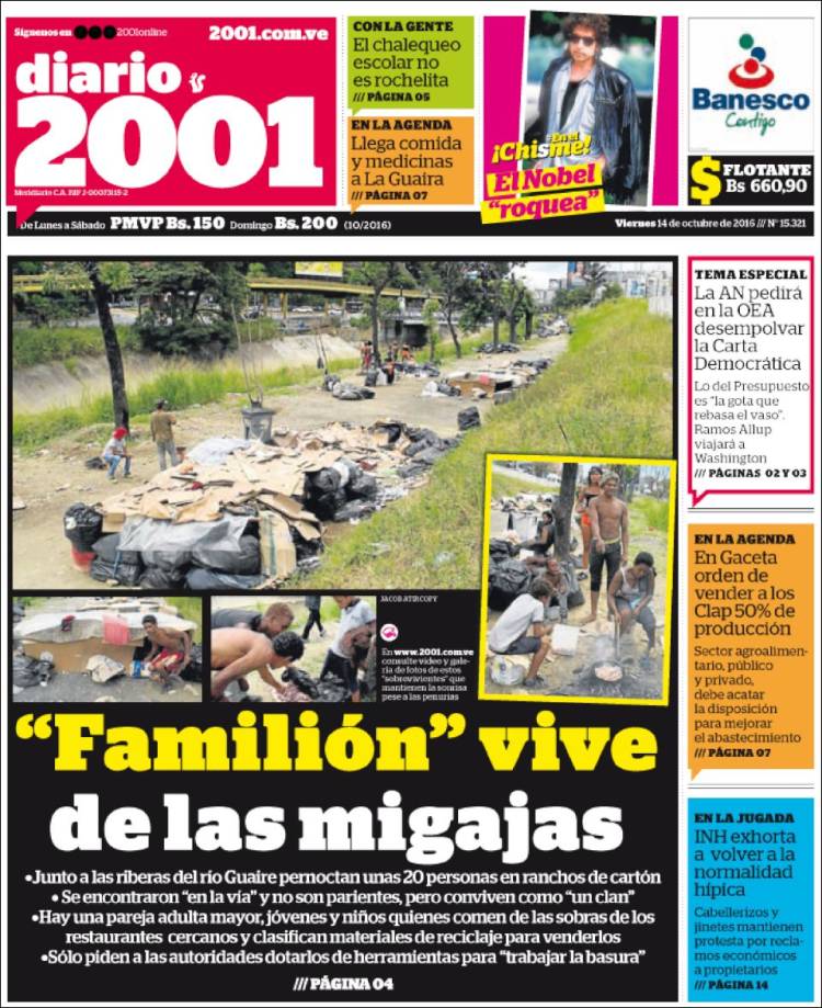 diario 2001Bob Dylan front cover