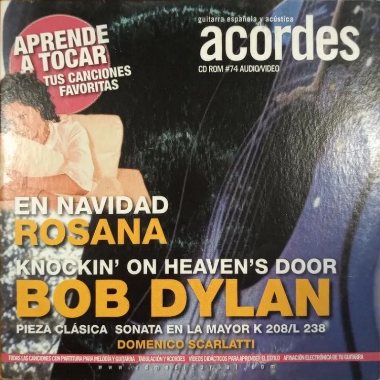 acordes magazine CD 74 Bob Dylan front cover