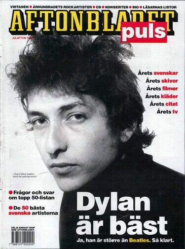 Puls Aftonbladet Bob Dylan front cover