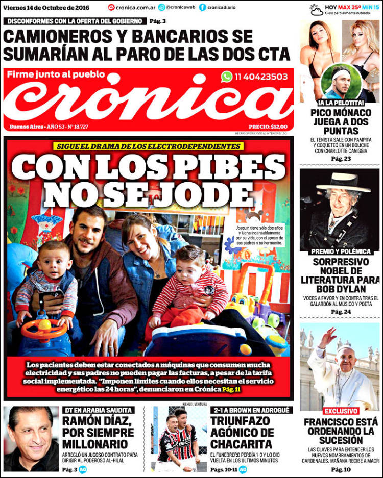 cronica Bob Dylan front cover
