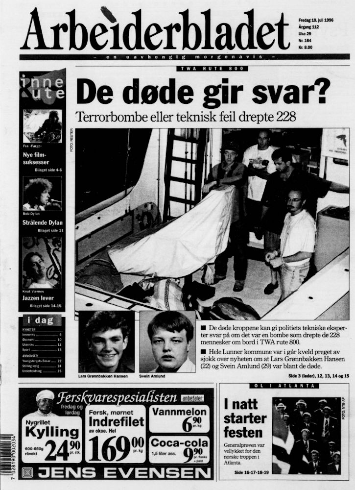 arbeiderbladet-11-july-1981 Bob Dylan front cover