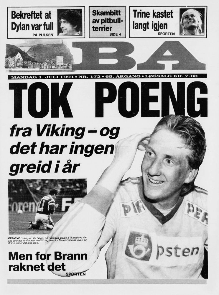 bergens-arbeiderblad-1-july-1991 norway magazine Bob Dylan front cover