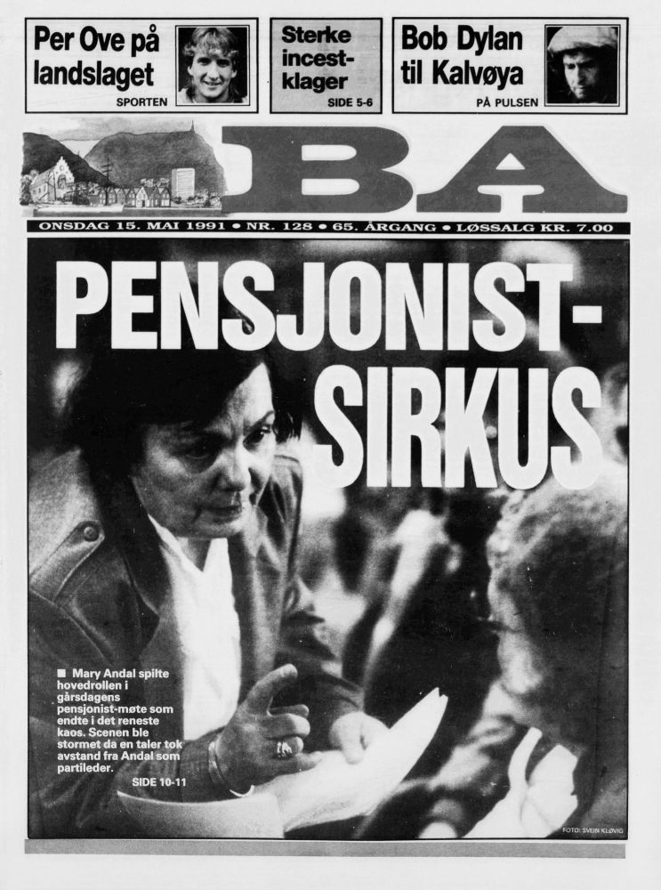bergens-arbeiderblad-15-may-1991 norway magazine Bob Dylan front cover