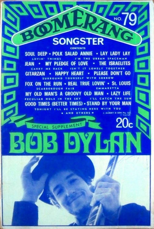 boomerang magazine Bob Dylan cover story