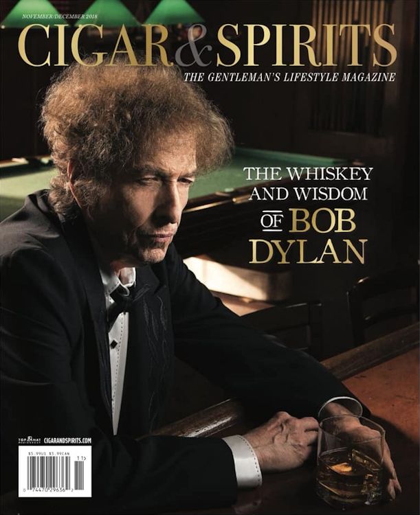 cigars & spirits magazine Bob Dylan front cover