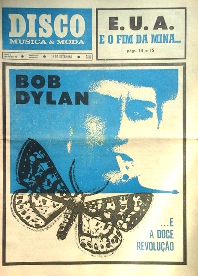 disco musica & moda 1971 magazine Bob Dylan front cover